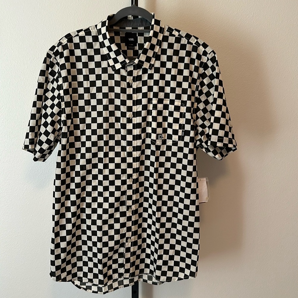 NWT Vans Off The Wall Cypress Checker Shirt XL